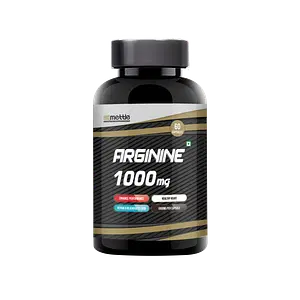 Getmymettle L-Arginine Capsules for Muscle Building Vascularity & Endurance (1000mg, 60 Capsules) 60caps