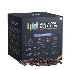 All-In-One Plant Protein Shake, Vegan - Coffee, Pack of 14 (14 X 37g)