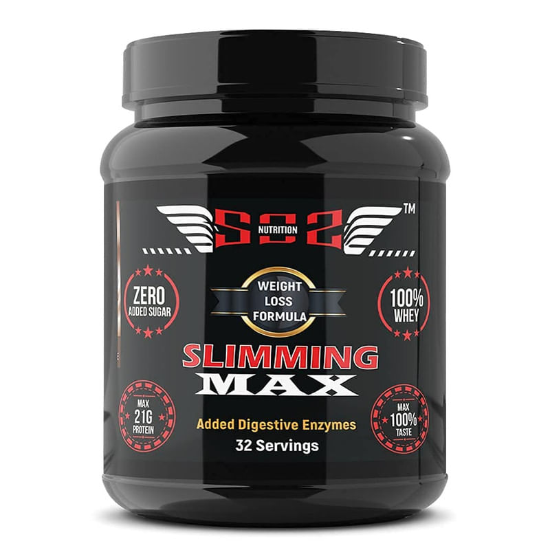 

SOS Nutrition Slimming Max Weight Loss Product for Women Whey Protein Powder (32 Servings, Chocolate, Glowing Skin, Healthy Hairs, Immunity Booster)