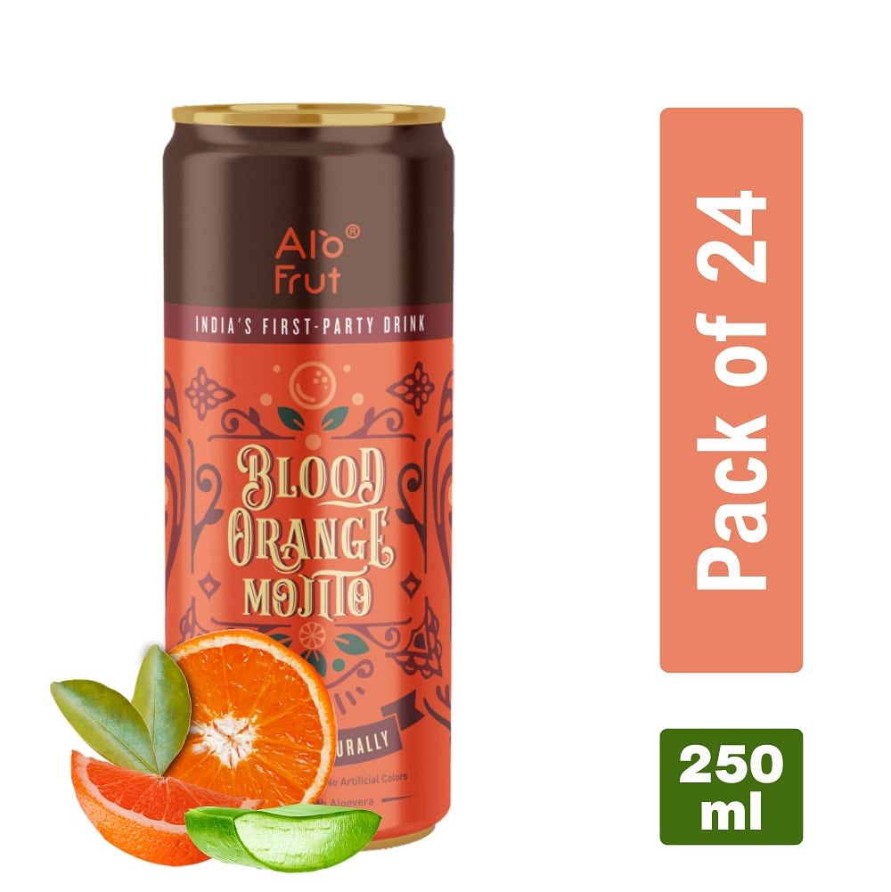 

Alo Frut Blood Orange Mojito - 250ml (Pack of 24) | India's First Party Drink | Taste The Natural Fizz |Tasty And Refreshing Mocktails | No Artific...