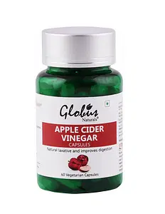 Globus Naturals Apple Cider Vinegar Capsules for Weight Loss,Natural Laxative and Improves Digestion 60 Vegetarian Capsules