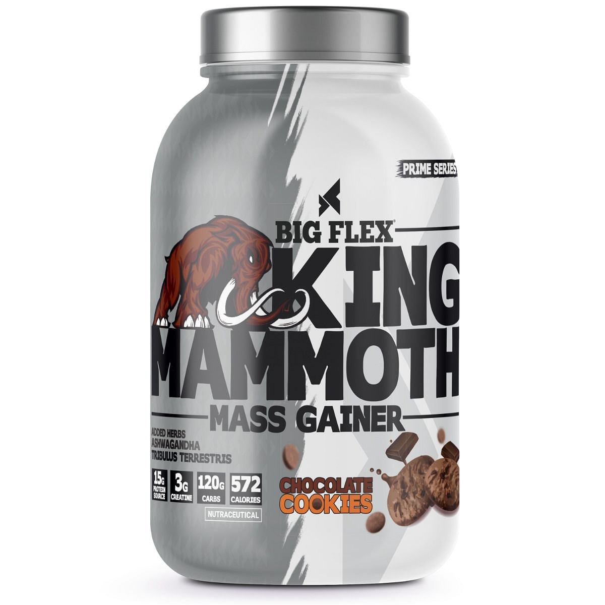

Bigflex King Mammoth Mass Gainer, 1Kg [ Chocolate Cookies ] | High Protein and High Calorie Mass Gainer, Weight Gainer | 572 Calories | 15G Protein...