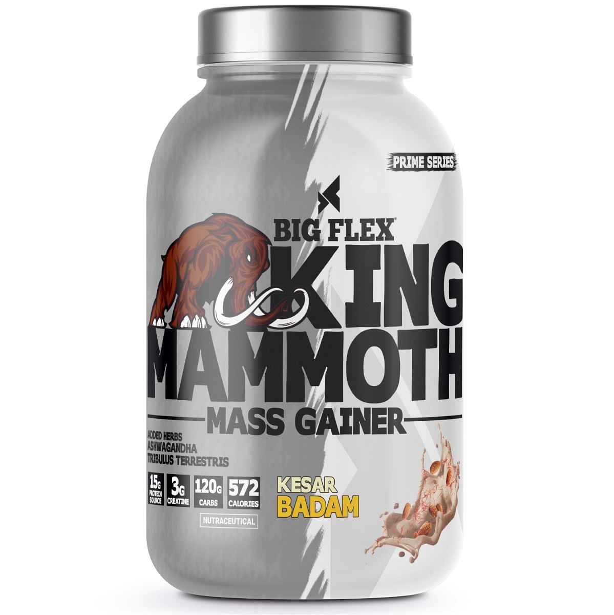 

Bigflex King Mammoth Mass Gainer, 1Kg [ Kesar Badam ] | High Protein and High Calorie Mass Gainer, Weight Gainer | 572 Calories | 15G Protein | 3G ...