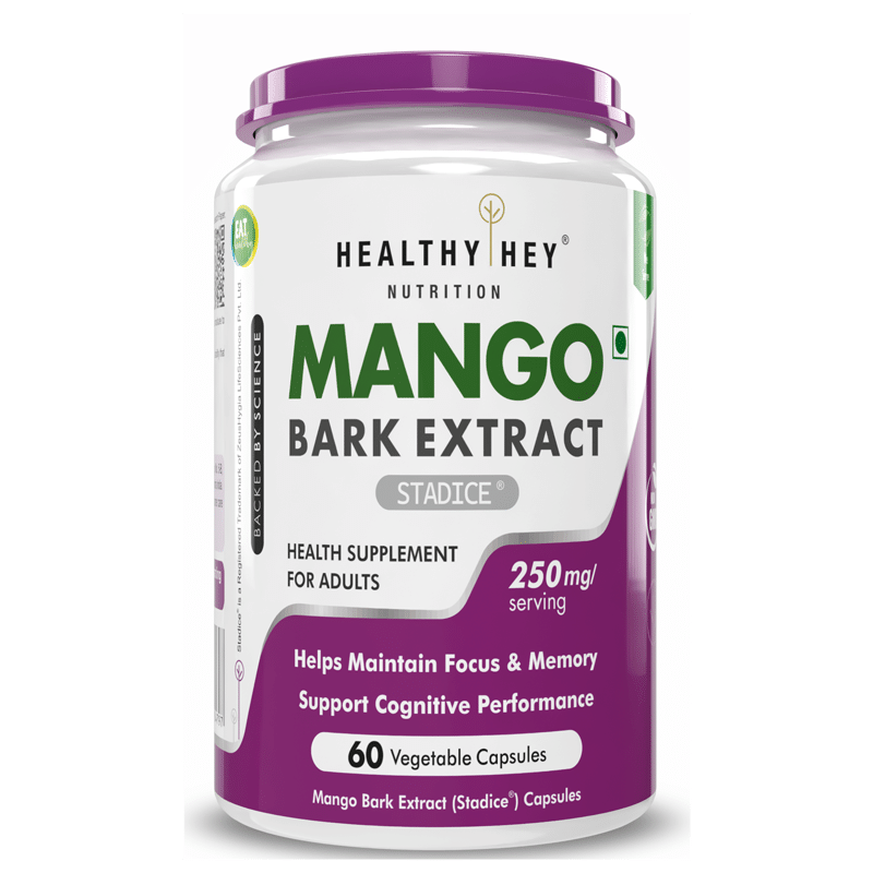 

HealthyHey Nutrition Mango Bark Extract - 250 mg - 60 Vegetable Capsules
