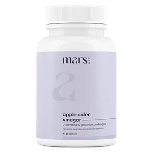 Mars by GHC Apple Cider Vinegar Capsules with Garcinia Cambogia for Healthy Weight Management (60N - Pack of 1) 