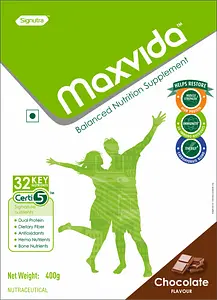 Maxvida Balanced Nutrition Supplement for Adults - BIB (Chocolate Flavored, 400g)