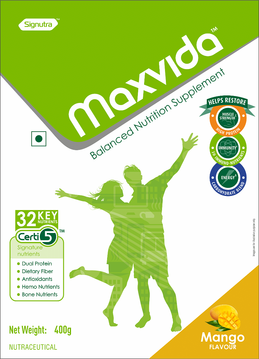 

Maxvida Balanced Nutrition Supplement for Adults - BIB (Mango Flavored, 400g)