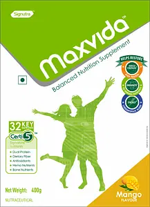 Maxvida Balanced Nutrition Supplement for Adults - BIB (Mango Flavored, 400g)