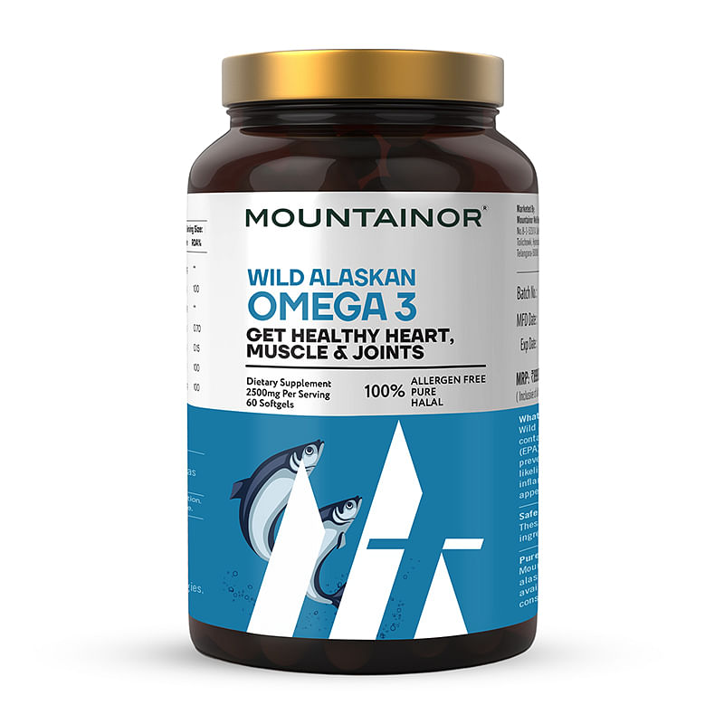 

MOUNTAINOR Deep Sea Omega 3 Fish Oil 2500MG of Wild Alaska Max Strength, Purified & Mercury Free.