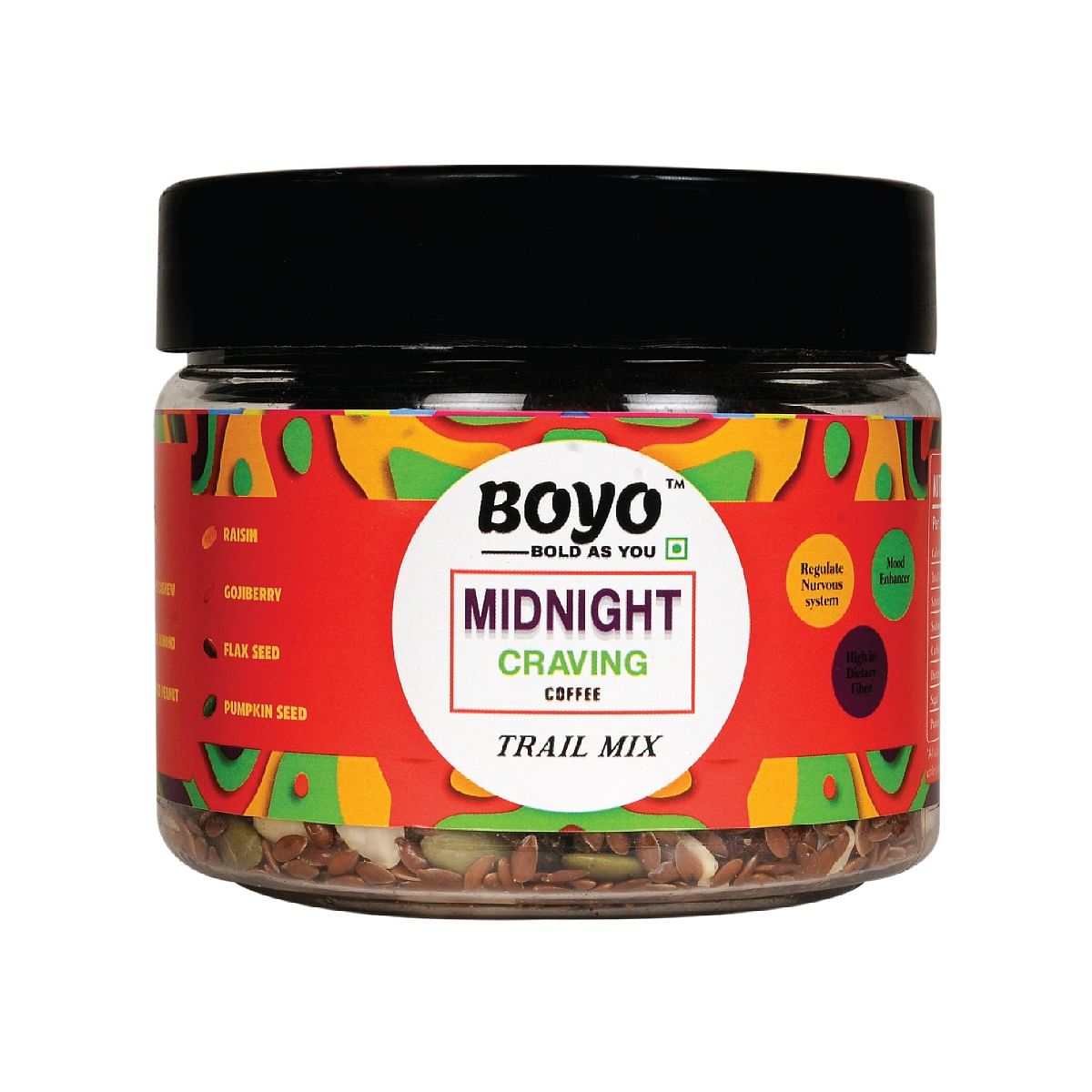 

BOYO Midnight Craving Coffee Trail Mix - Healthy Snack & Mix Seeds 200g