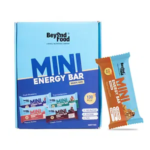 Beyond Food Mini Energy Bars - Peanut Butter | Pack Of 6 | 6x30G