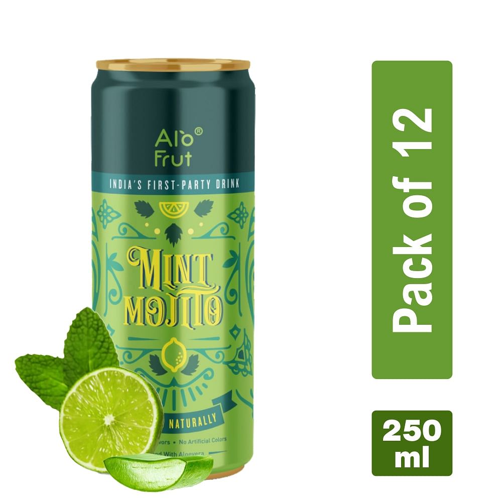 

Alo Frut Mint Mojito - 250ml (Pack of 12) | India's First Party Drink | Taste The Natural Fizz |Tasty And Refreshing Mocktails | No Artificial Colo...