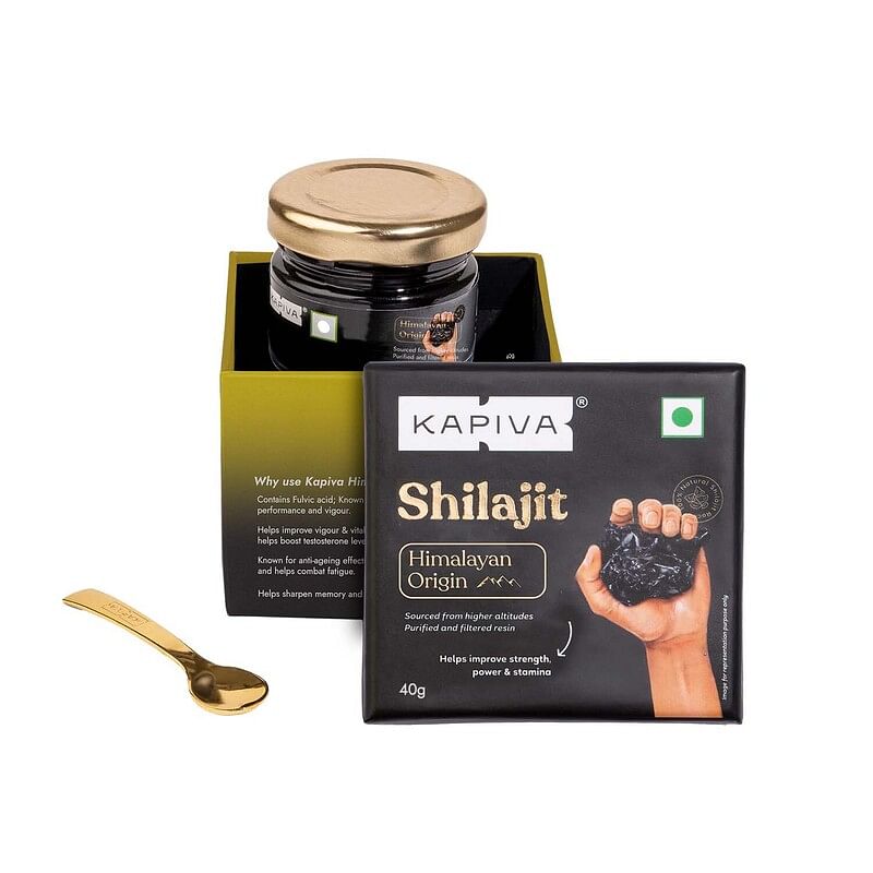 

Kapiva Himalayan Shilajit / Shilajeet Resin 40g - For Endurance and | Contains Lab Report