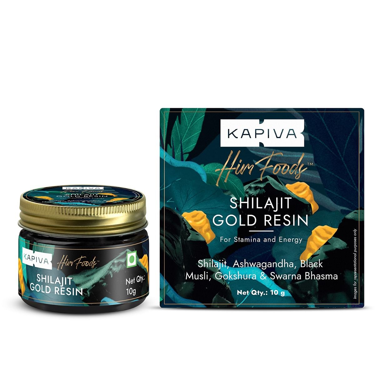 

Kapiva Shilajit Gold Resin - 10g | Helps in boosting Stamina | Contains 24 Carat Gold | 100% Ayurvedic