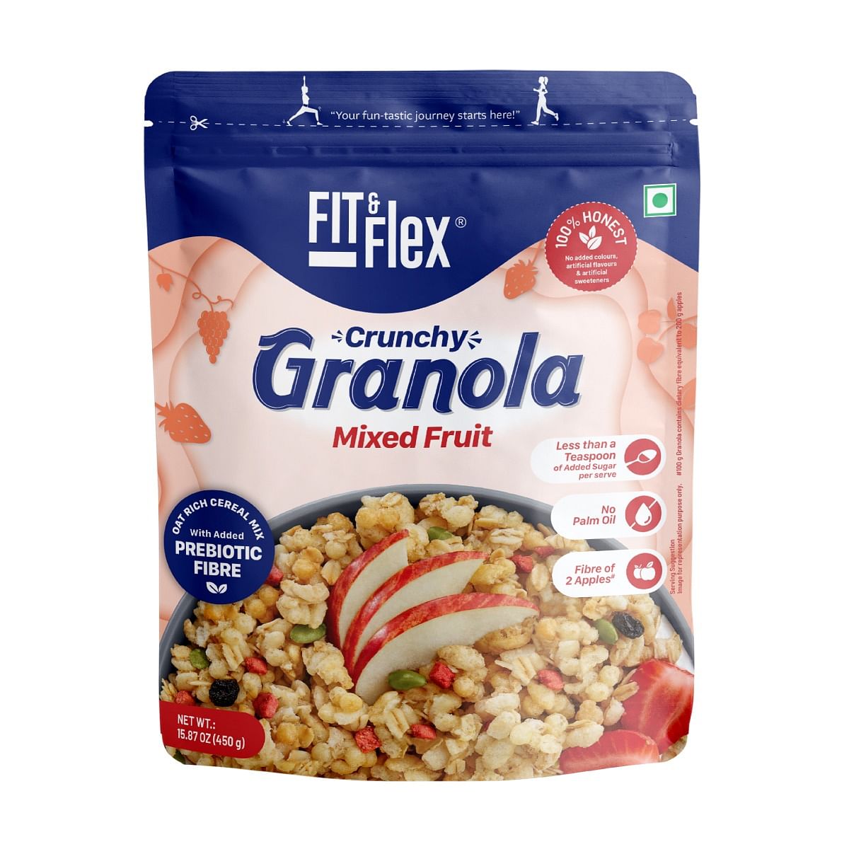 

Fit And Flex Baked Granola Breakfast Cereal - Mixed Fruit - 450g