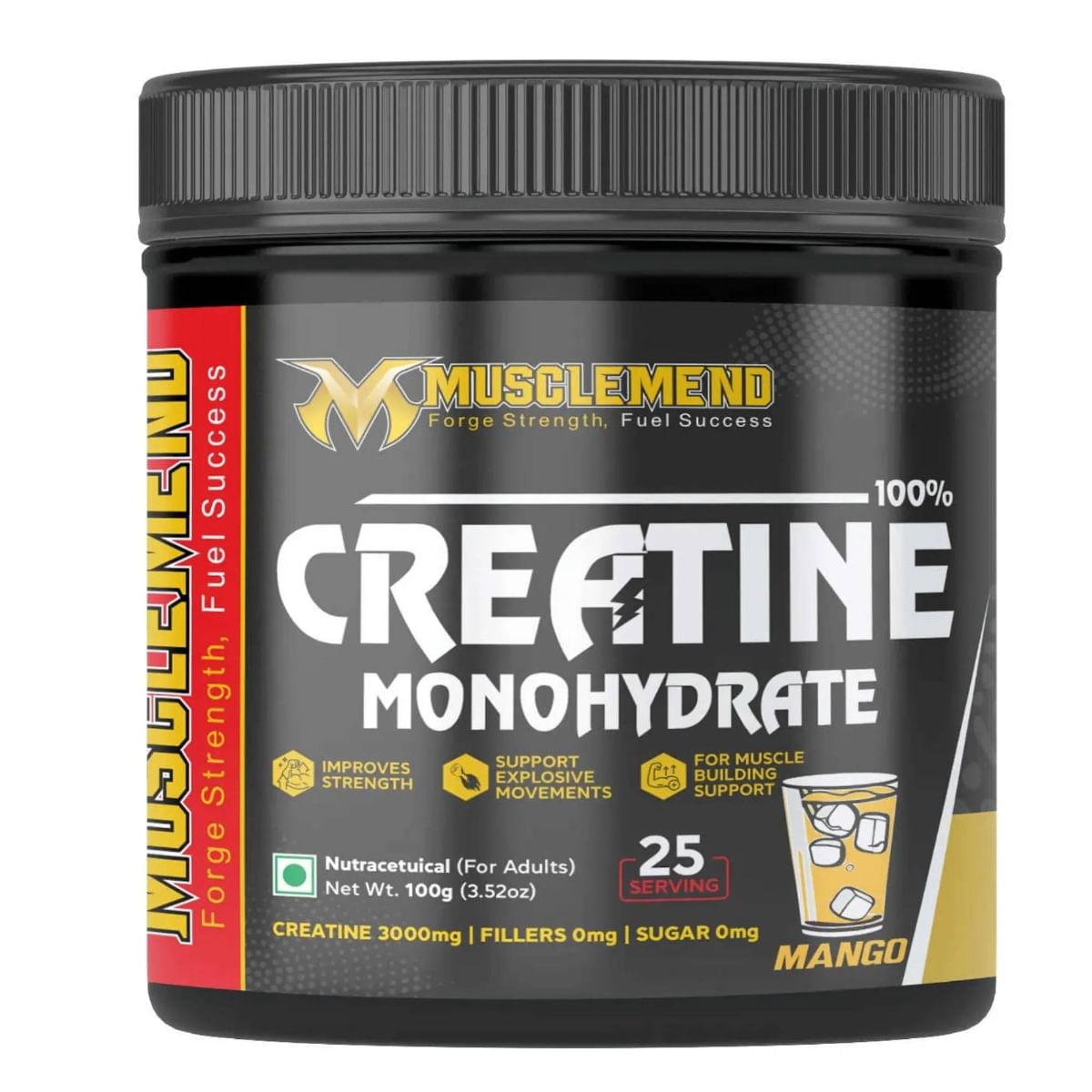 

MUSCLEMEND 100% Creatine Monohydrate Powder (Mango) 100g