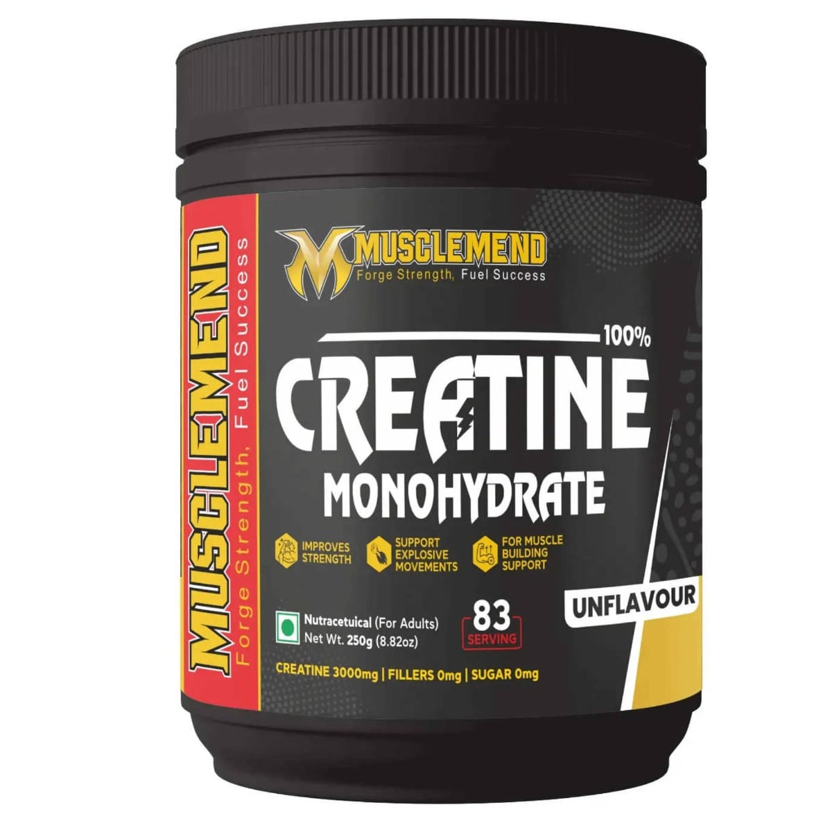 

MUSCLEMEND 100% Creatine Monohydrate Powder (Unflavored) 250g