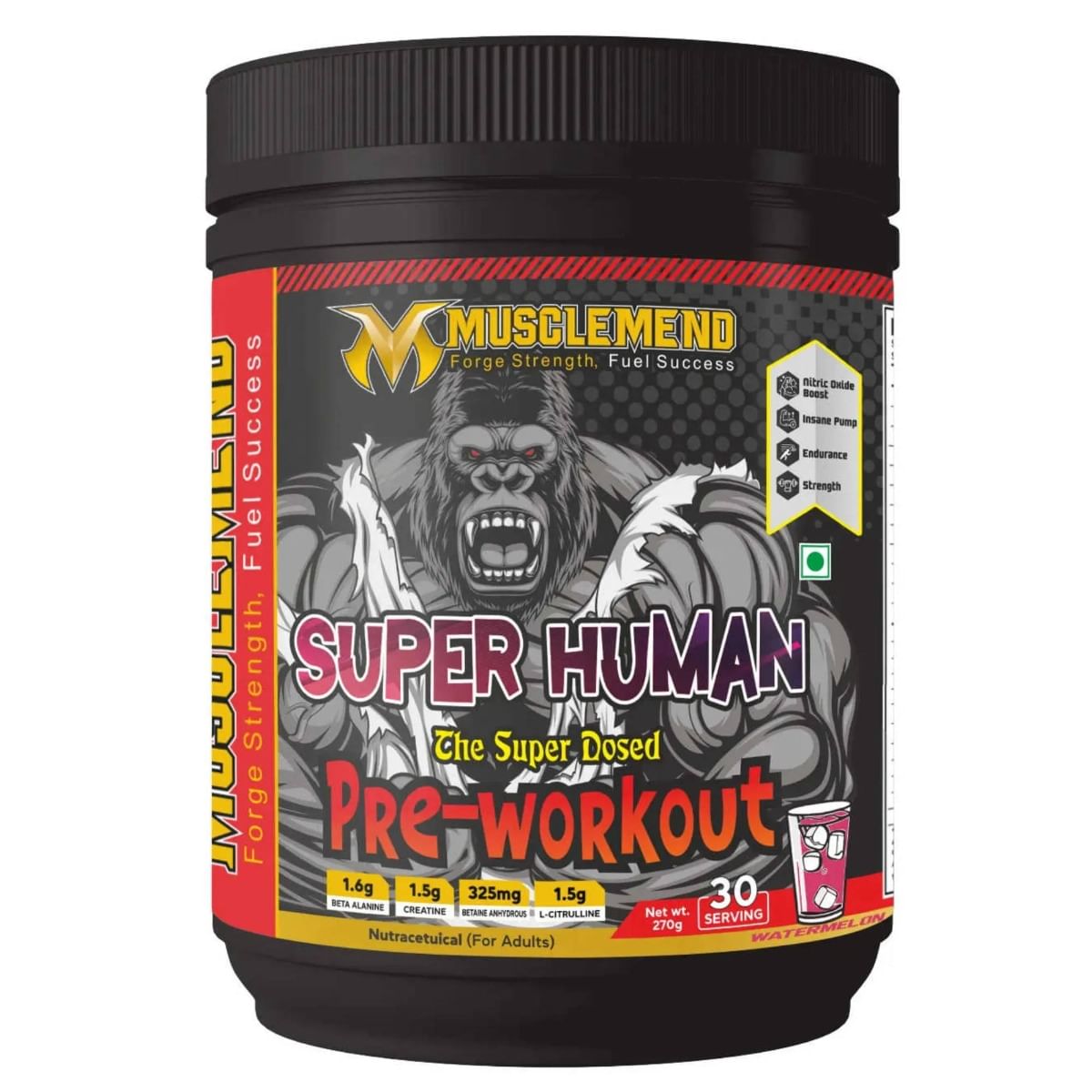 

MUSCLEMEND PRE WORKOUT – High-Potency Formula (Watermelon) 270g