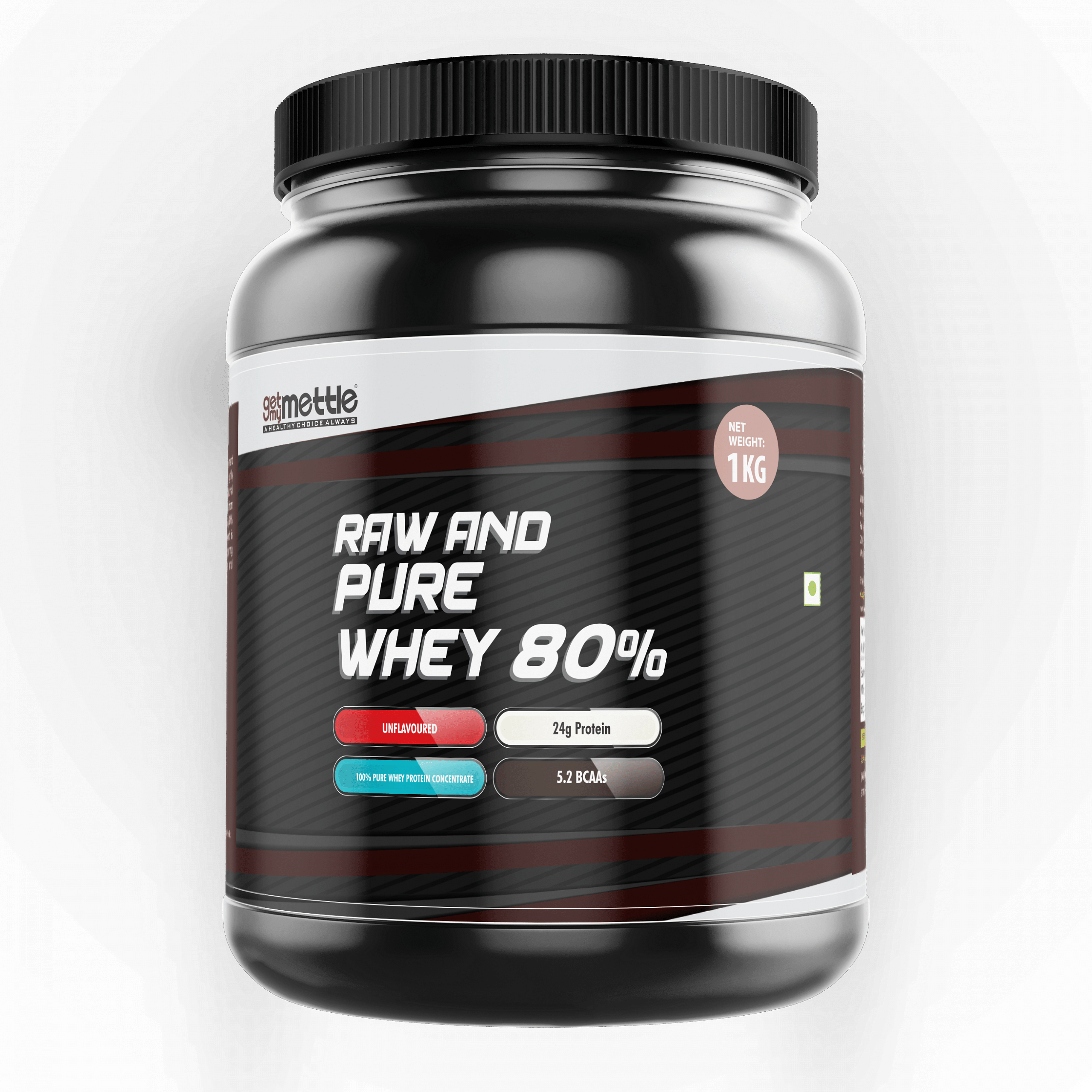 

Getmymettle Raw And Pure 80% (per 100g <energy 393kcal,protein 80g,carbohydrate 7g) 1kg