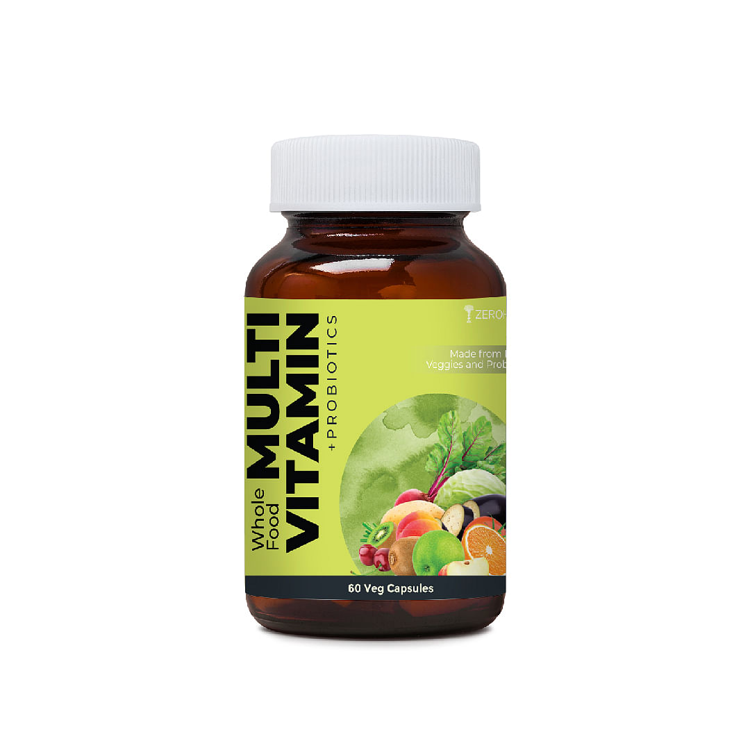 

ZEROHARM Plant Based Multivitamin Probiotic Supplement for Men and Women | Increases immunity | Fights inflammation | Boosts workout performance, s...