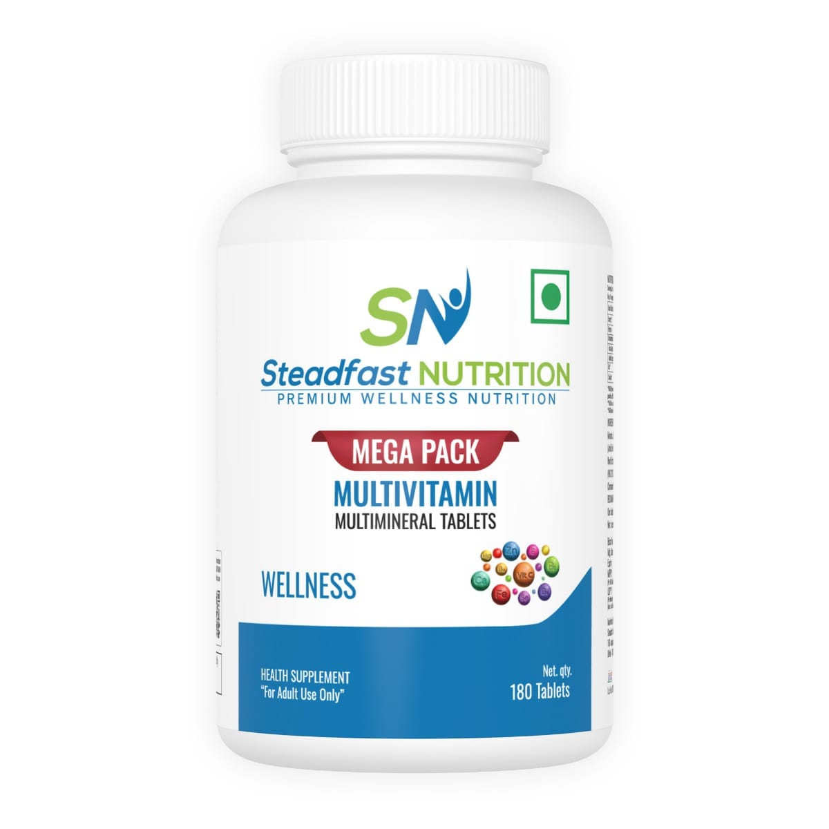 

Multivitamin Mega Pack for Men & Women 13 Vitamins, 9 Minerals 180tablets
