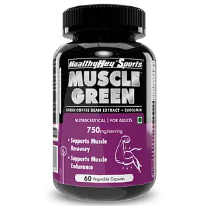 HealthyHey Sports Muscle Green -60 Vegetable Capsules