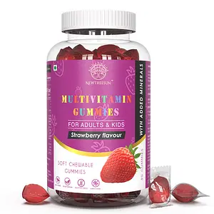 Newtreesun Multivitamin Gummies Vitamins A, C, D, E, B9 & B12 Enhances Immunity And Supports Hormone Balance For Kids & Adults Help Growth . (30 No)