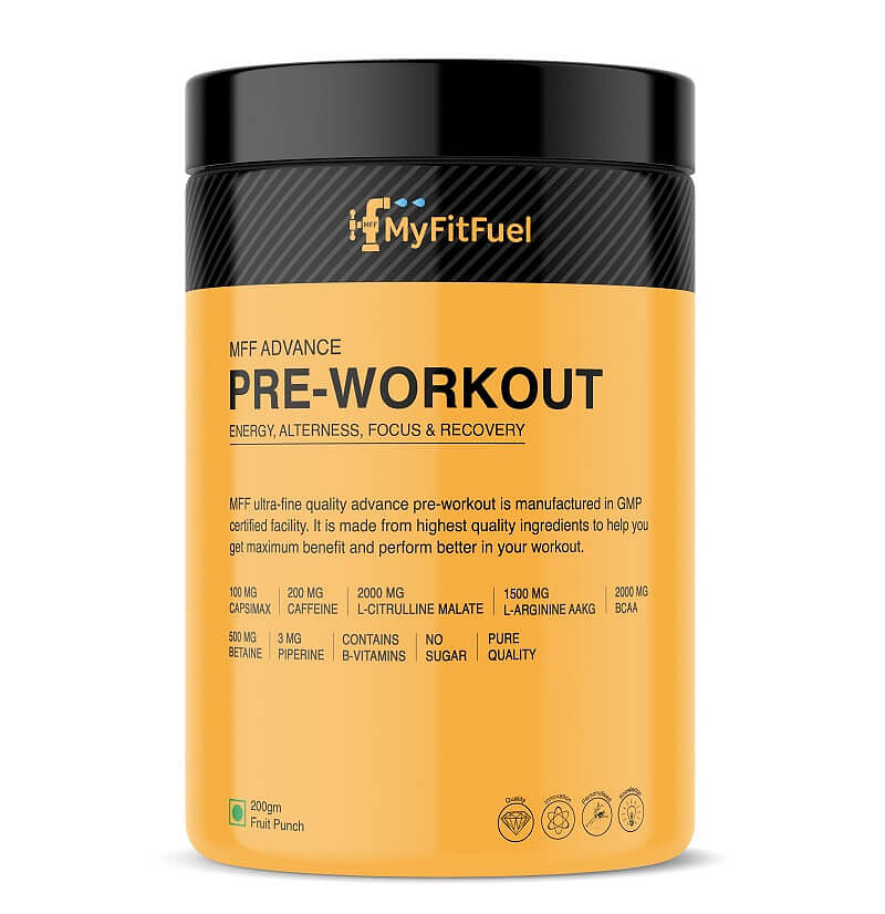 

MyFitFuel Advance Pre-Workout, 200gm, Fruit Punch