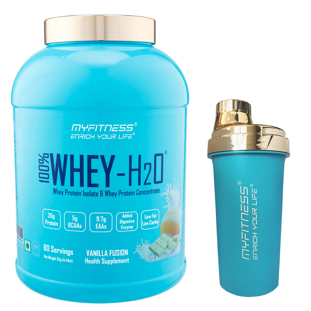 

MYFITNESS ® 100% WHEY-H2O 80 Servings |Whey Protein Powder| Whey Protein Isolate First Source Whey Protein Concentrate Second Source|80% Protein Pe...