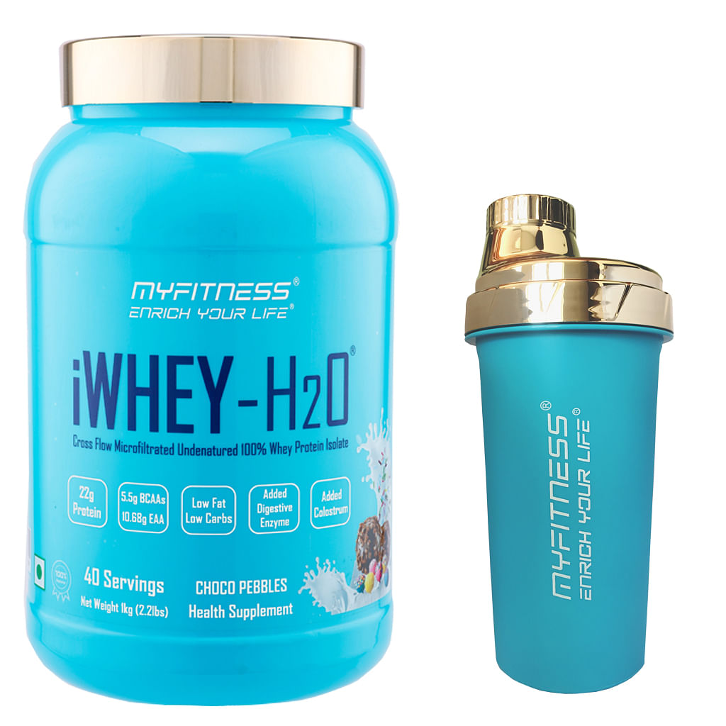 

MYFITNESS ® iWHEY- H2O 40 Servings|Whey Protein Isolate| 88% Premium Whey Protein Isolate Per Serving|5.5g BCAA| 10.68g EAA| Added Digestive Enzyme...