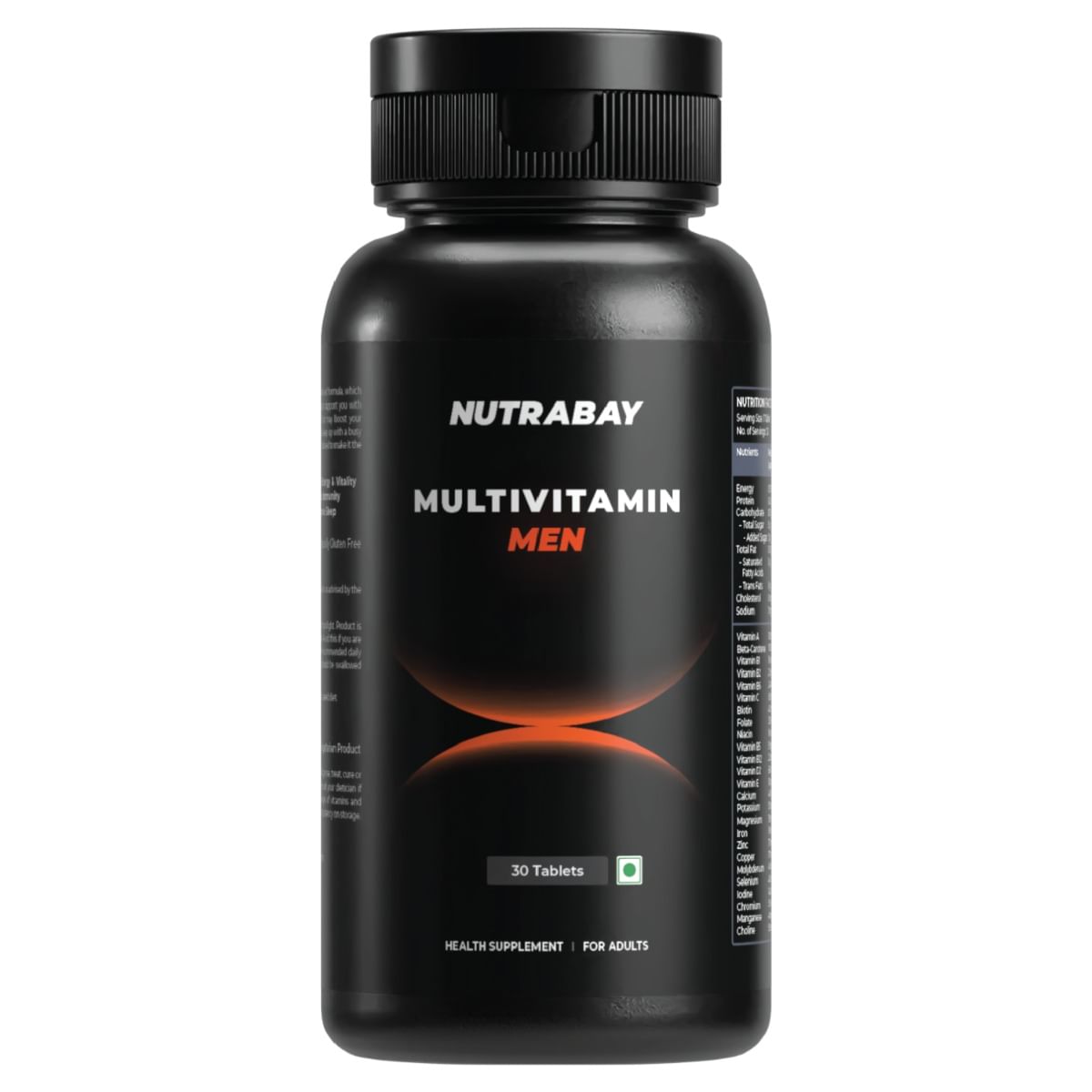 

Nutrabay Pro Active Multivitamin for Men - 25 Vital Vitamins & Minerals with Zinc, Vitamin C, Vitamin D and Multiminerals, Enhances Energy, Stamina...