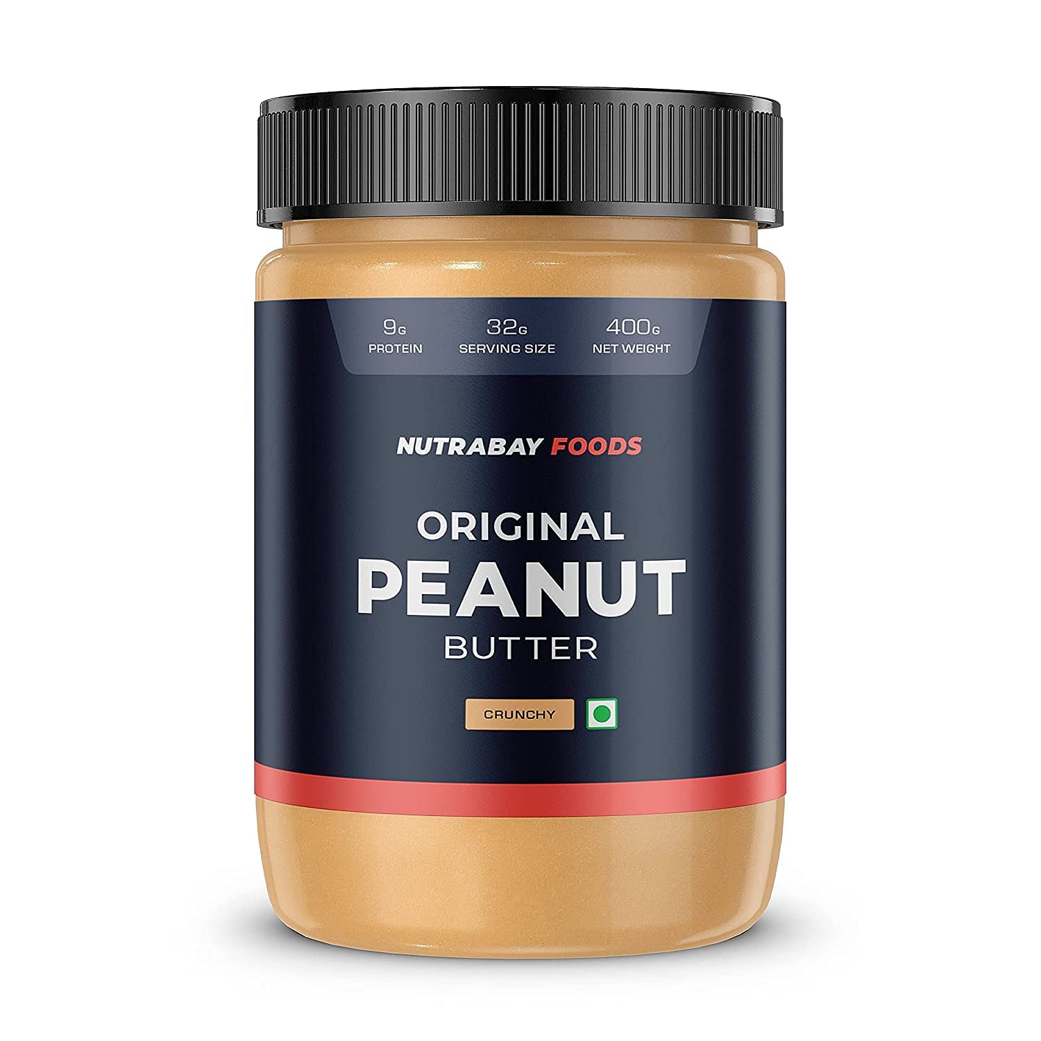 Nutrabay Foods Original Peanut Butter (Crunchy) | 100% Roasted Peanuts ...