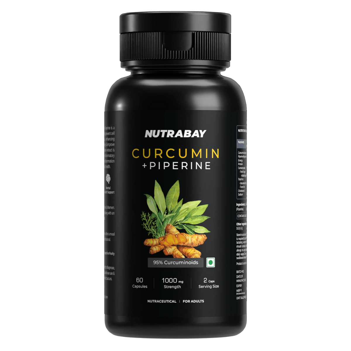 

Nutrabay Wellness Curcumin With Piperine With 95% Curcuminoids | Natural Immune Support, Antioxidant, Advanced Absorption & Anti Inflammatory Joint...
