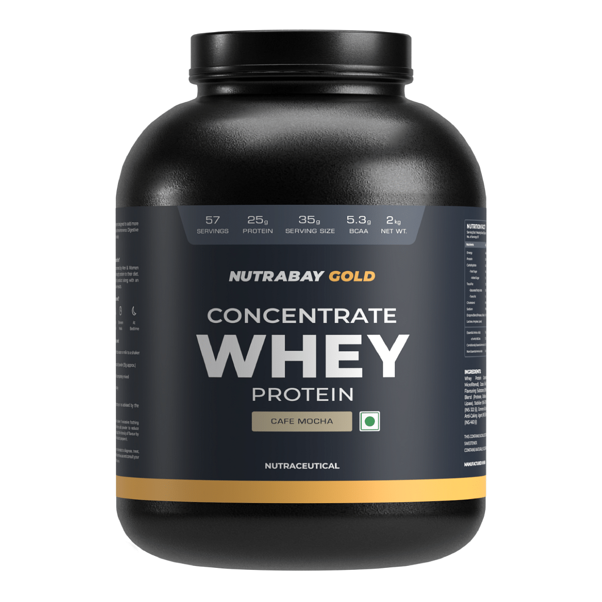 

Nutrabay Gold Whey Protein Concentrate 2kg| 57 Servings | 25g Protein | Cafe Mocha Flavour | Fast Recovery | Build Muscle