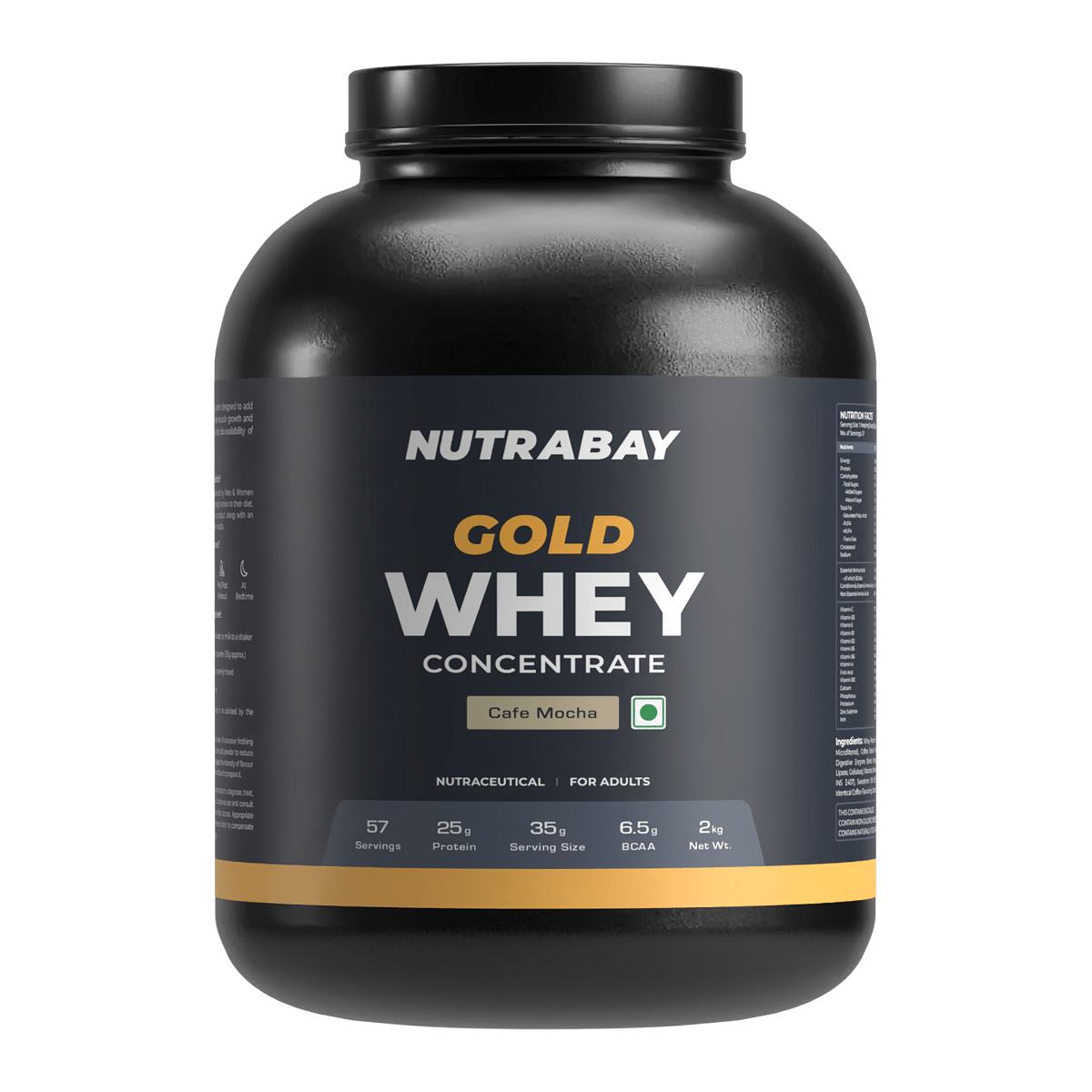 

Nutrabay Gold Whey Protein Concentrate 2kg| 57 Servings | 25g Protein | Cafe Mocha Flavour | Fast Recovery | Build Muscle