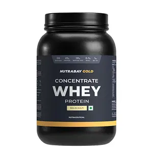 Nutrabay Gold 100% Whey Protein Concentrate with Digestive Enzymes & Vitamin Minerals, 25g Protein | Protein Powder for Muscle Support & Recovery - Malai Kulfi, 1 kg