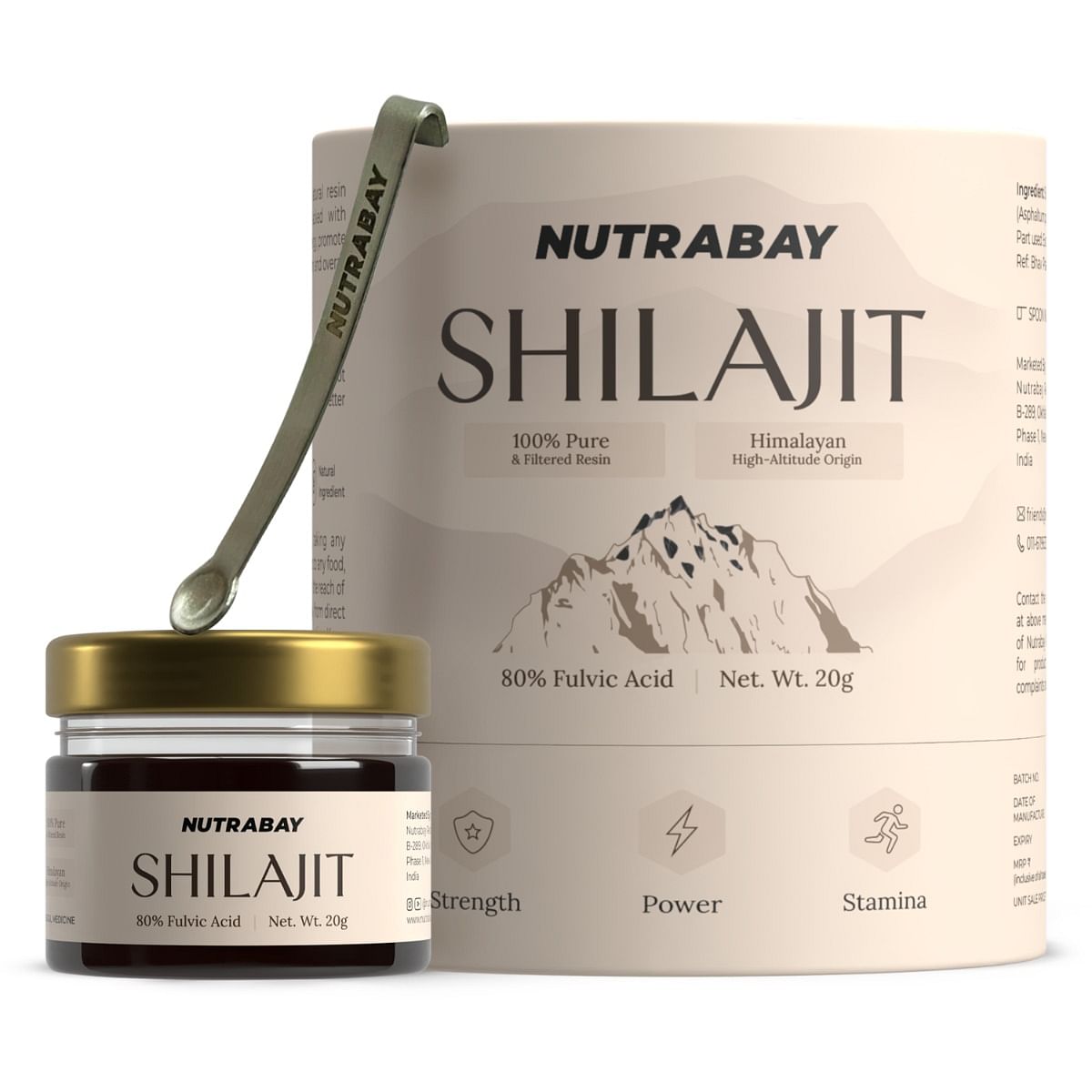 

Nutrabay Pure Shilajit I Filtered Resin from High-Altitude Himalayas 20gm