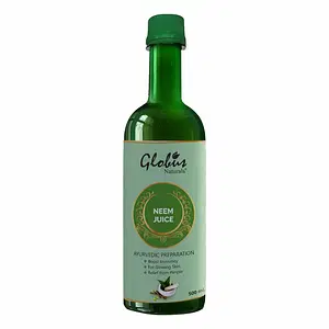Globus Naturals Neem Juice  100 % Natural Healthy Hair & Skin Detoxifier 500 ml