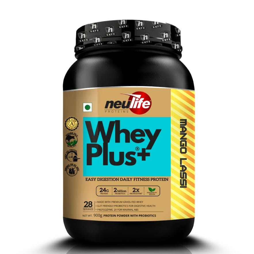 NEULIFE WHEYPLUS Gut-friendly Grass-Fed Whey Protein Isolate Blend with Probiotics & Proteozymes (Mango Lassi)-picture-22