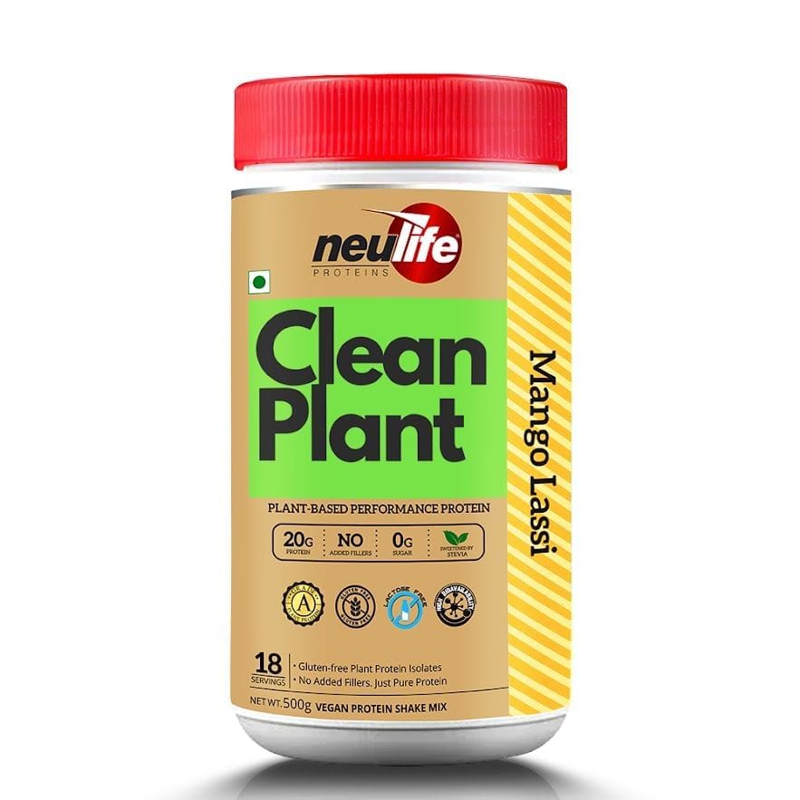 NEULIFE CLEAN-PLANT Protein Isolate Powder | Vegan Protein Powder for Men & Women - Mango Lassi-picture-13