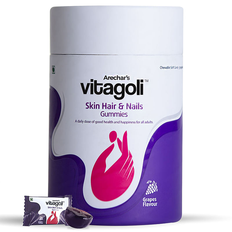 

Vitagoli Beauty Hair Skin & Nails Vitamin Gummies- Hair Growth Gummies for Women with Keratin and Biotin, Skin Whitening Capsules Gummy with B12 Su...