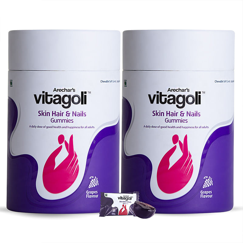 

Vitagoli Beauty Hair Skin & Nails Vitamin Gummies- Hair Growth Gummies for Women with Keratin and Biotin, Skin Whitening Capsules Gummy with B12 Su...