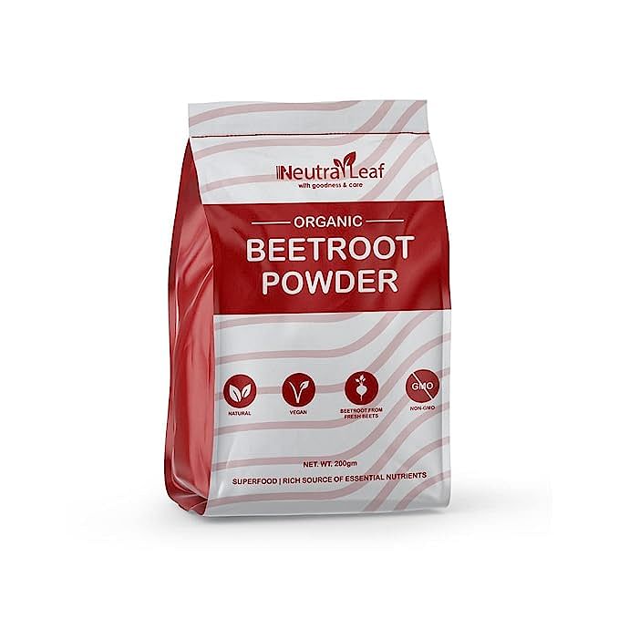 

NeutraLeaf Organic Beetroot Powder for Muscle Strength & Better Digestion 200g