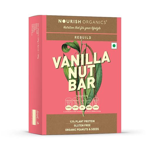 

Nourish Organics Vanilla Nut Bar, 30g (Pack of 6)