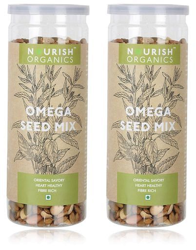 

Nourish Organics Omega Seed Mix, 150g (Pack of 2)