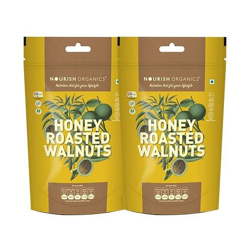 

Nourish Organics Honey Roasted Walnuts (100 g) - Pack of 2