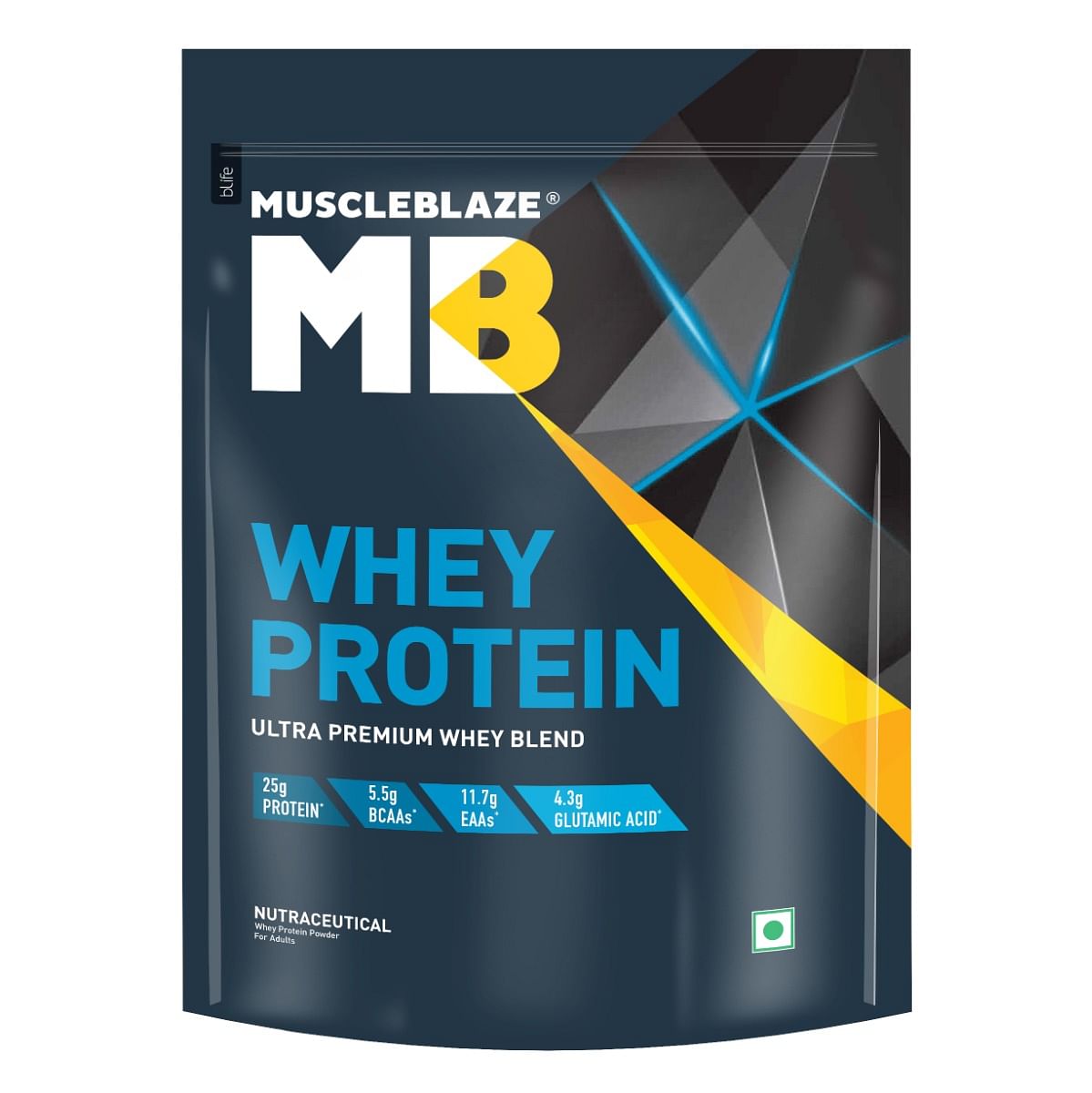 

MuscleBlaze 100% Whey Protein, Ultra Premium Blend with Whey Protein Concentrate & Whey Protein Isolate, 25 g Protein per Scoop (Rich Milk Chocolat...
