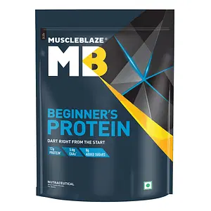 MuscleBlaze MB Beginner Protein 1kg | 33 Serving | 12g Protein | Muscle Growth | Strength