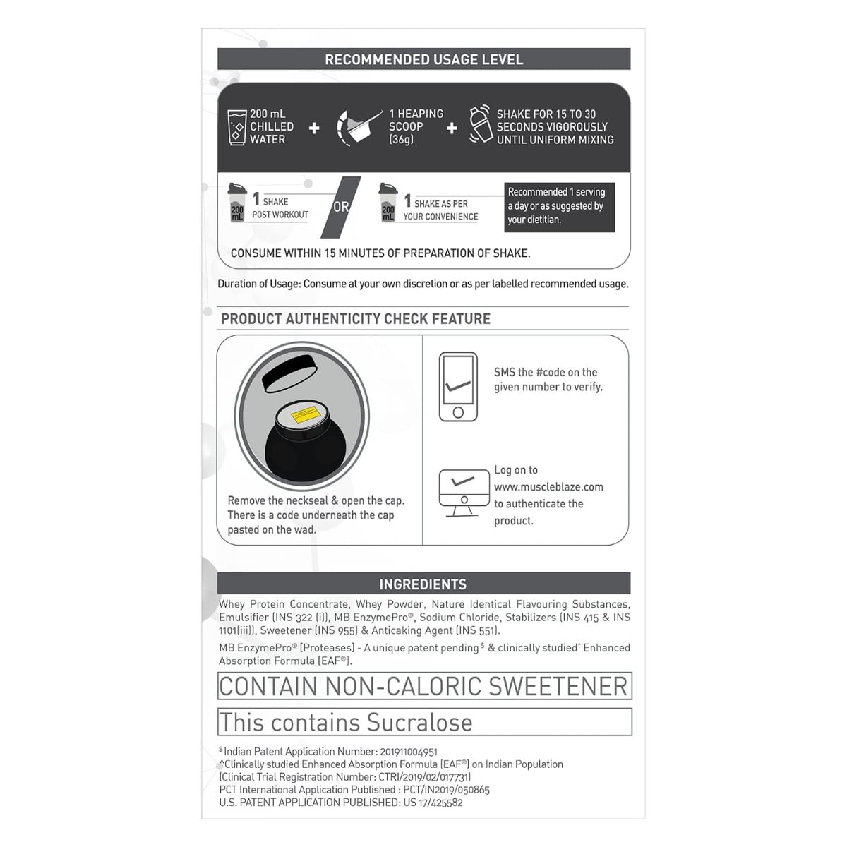 MuscleBlaze Biozyme Performance Whey Protein Clinically Tested 50