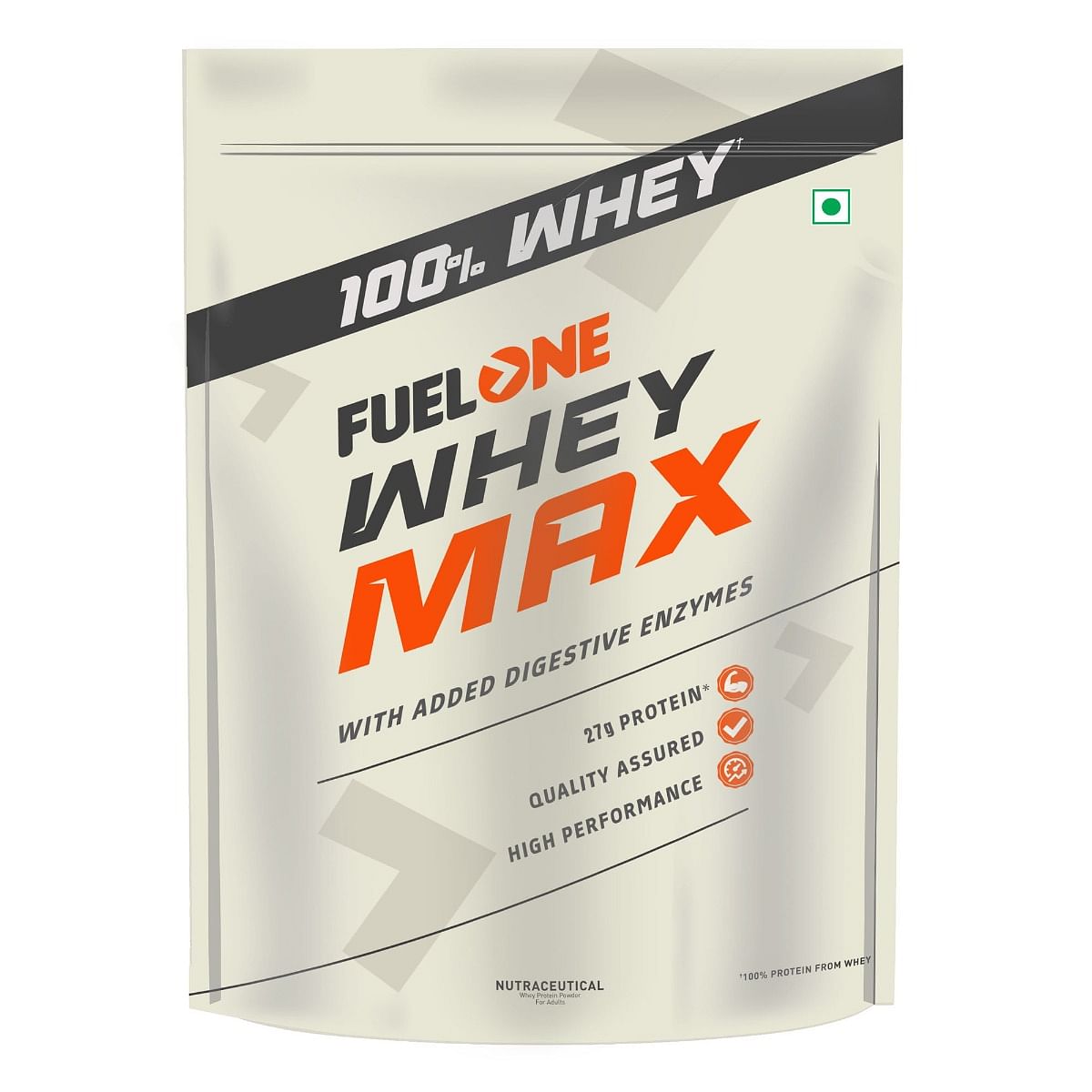 

FUELONE Whey Max (Chocolate Hazelnut, 1kg / 2.2lbs), 27g Protein | Whey Protein Concentrate & Whey Protein Isolate